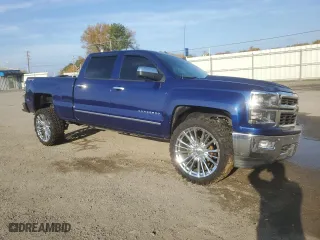 2014 Chevrolet Silverado 1500 LTZ with VIN 3GCUKSEC3EG145630, listed as a Copart auction lot 84111244 with 103,381 mi miles and Salvage Title. Bid and sale history available at carsss.com. Image 4.