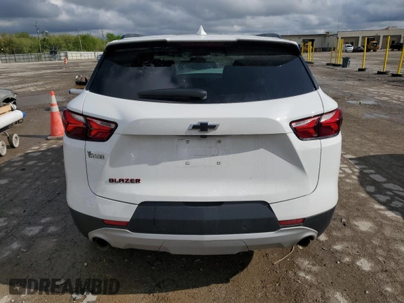 2022 Chevrolet Blazer LT with VIN 3GNKBCR44NS134043, listed as a Copart auction lot 55681025 with 61,590 mi miles and Salvage title. Bid and sale history available at DreamBid. Image 6.