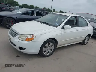 2008 Kia Spectra EX z VIN KNAFE121685502109, wystawiony jako IAAI lot #42418742 z przebiegiem 126 739 mil mil oraz . Historia ofert i sprzedaży dostępna na DreamBid. Obrazek 2.