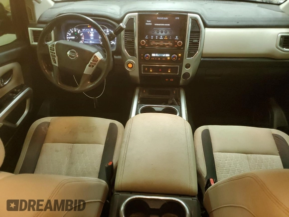 2020 Nissan Titan with VIN 1N6AA1CF2LN508840, listed as a Copart auction lot 75797304 with 99,834 mi miles and Salvage title. Bid and sale history available at DreamBid. Image 8.