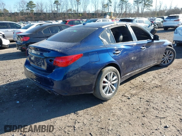 2018 Infiniti Q50 RED SPORT 400 with VIN JN1FV7AR9JM481641, listed as a IAAI auction lot 42040600 with 40,840 mi miles. Bid and sale history available at carsss.com. Image 4.