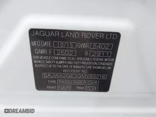 2016 Jaguar XJ with VIN SAJWA2GE3GMV93216, listed as a IAAI auction lot 41890225 with 70,007 mi miles. Bid and sale history available at carsss.com. Image 9.