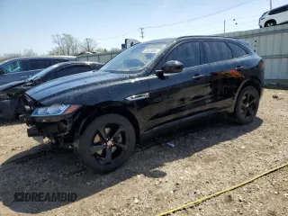 2018 Jaguar F-Pace 30t Premium with VIN SADCJ2GX7JA293064, listed as a Copart auction lot 53843285 with 68,861 mi miles and Salvage Title. Bid and sale history available at DreamBid. Image 1.