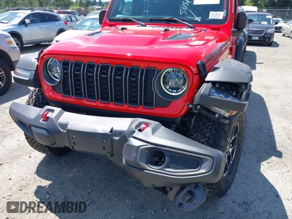 2025 Jeep Wrangler Rubicon with VIN 1C4PJXFN4SW573748, listed as a IAAI auction lot 42660183 with 763 mi miles and . Bid and sale history available at DreamBid. Image 20.