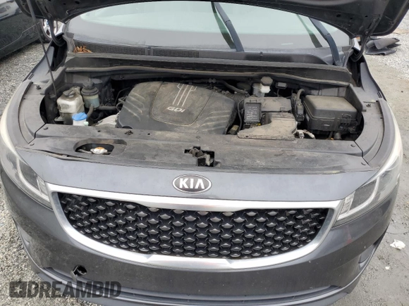 2016 Kia Sedona SX with VIN KNDMC5C15G6181498, listed as a Copart auction lot 51753695 with 182,117 mi miles and Salvage Title. Bid and sale history available at carsss.com. Image 12.