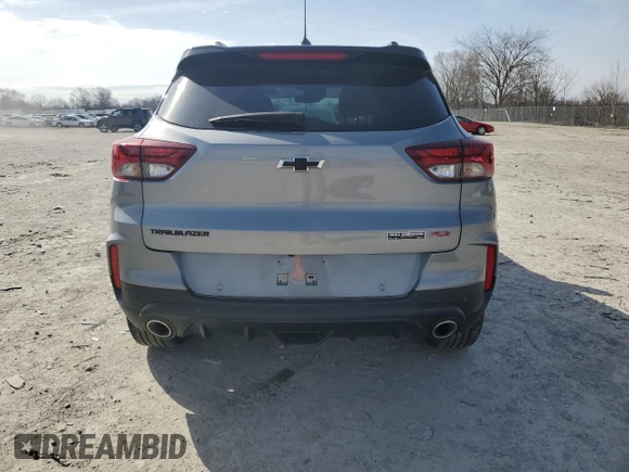 2023 Chevrolet TrailBlazer RS with VIN KL79MTSL7PB100578, listed as a Copart auction lot 49632745 with 12,508 mi miles and Salvage Title. Bid and sale history available at DreamBid. Image 6.
