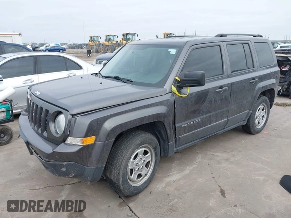 2016 Jeep Patriot Sport with VIN 1C4NJPBB3GD569549, listed as a IAAI auction lot 42210302 with 110,732 mi miles and . Bid and sale history available at carsss.com. Image 2.