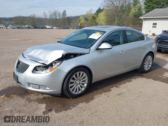 2011 Buick Regal CXL Turbo TO2 with VIN W04GW5EV4B1139540, listed as a IAAI auction lot 42079596 with 75,818 mi miles and . Bid and sale history available at DreamBid. Image 2.