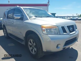 2009 Nissan Armada LE z VIN 5N1BA08C09N601876, wystawiony jako IAAI lot #42196727 z przebiegiem 247 253 mil mil oraz . Historia ofert i sprzedaży dostępna na DreamBid. Obrazek 1.