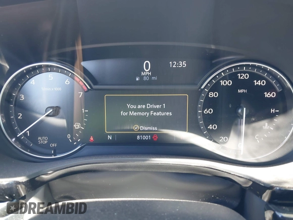 2020 Cadillac XT6 FWD Premium Luxury with VIN 1GYKPCRS7LZ104392, listed as a IAAI auction lot 42278675 with 81,001 mi miles and . Bid and sale history available at DreamBid. Image 7.