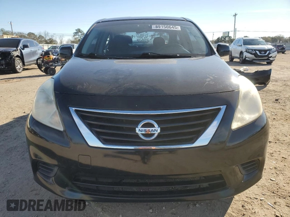 2014 Nissan Versa S with VIN 3N1CN7AP2EK451162, listed as a Copart auction lot 89150645 with 116,321 mi miles and Salvage Title. Bid and sale history available at DreamBid. Image 5.