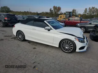 2017 Mercedes-Benz C 300 with VIN WDDWK4JB2HF541089, listed as a Copart auction lot 77261584 with 84,436 mi miles and Salvage Title. Bid and sale history available at DreamBid. Image 4.