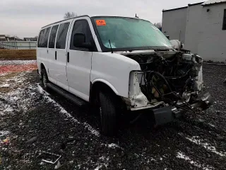 2012 Chevrolet Express Passenger LS with VIN 1GAWGPFG3C1151456, listed as a Copart auction lot 42630525 with 112,674 mi miles and Salvage title. Bid and sale history available at DreamBid. Image 15.
