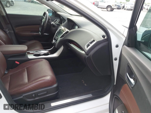 2015 Acura TLX V6 Tech with VIN 19UUB2F57FA015528, listed as a IAAI auction lot 42121824 with 98,917 mi miles. Bid and sale history available at carsss.com. Image 5.