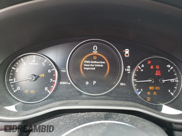 2021 Mazda 3 2.5 Turbo with VIN JM1BPBAYXM1309138, listed as a Copart auction lot 71386194 with 45,841 mi miles and Salvage Title. Bid and sale history available at DreamBid. Image 9.