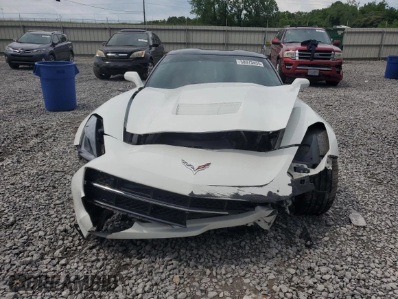 2017 Chevrolet Corvette 2LT with VIN 1G1YD2D77H5100579, listed as a Copart auction lot 58973455 with Not provided miles and Salvage title. Bid and sale history available at DreamBid. Image 5.