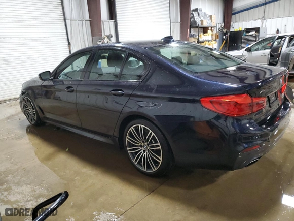 2019 BMW 5 Series 530i xDrive with VIN WBAJA7C59KWW39007, listed as a Copart auction lot 48562455 with 48,151 mi miles and Salvage Title. Bid and sale history available at carsss.com. Image 2.