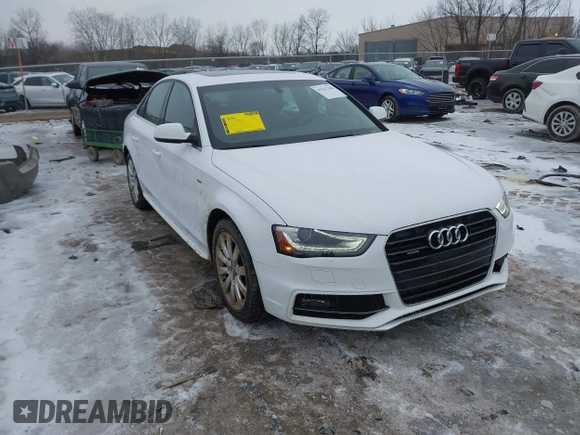 2015 Audi A4 Premium with VIN WAUBFAFL6FN014508, listed as a IAAI auction lot 41547104 with 137,491 mi miles. Bid and sale history available at carsss.com. Image 1.