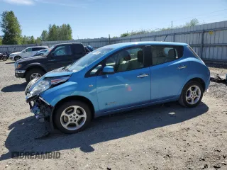 2011 Nissan LEAF SL-e with VIN JN1AZ0CPXBT009490, listed as a Copart auction lot 55846965 with 52,319 mi miles and Salvage Title. Bid and sale history available at DreamBid. Image 1.