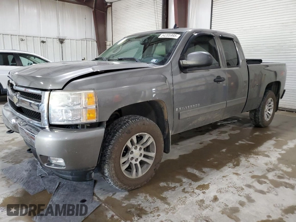 2007 Chevrolet Silverado 1500 1LT with VIN 1GCEK19J87E507890, listed as a Copart auction lot 54205995 with 131,642 mi miles and Salvage Title. Bid and sale history available at DreamBid. Image 1.