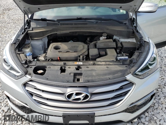 2018 Hyundai Santa Fe 2.4L with VIN 5XYZUDLBXJG534926, listed as a Copart auction lot 64010365 with 98,350 mi miles and Salvage title. Bid and sale history available at DreamBid. Image 12.