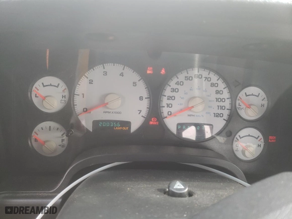 2005 Dodge Ram 1500 SLT with VIN 1D7HA18N05S367214, listed as a Copart auction lot 42134895 with 200,356 mi miles and Salvage Title. Bid and sale history available at carsss.com. Image 9.