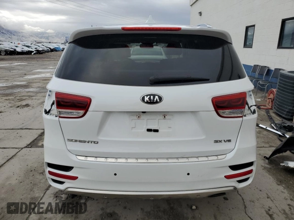 2018 Kia Sorento SX with VIN 5XYPKDA50JG367079, listed as a Copart auction lot 48222075 with 111,773 mi miles and Salvage Title. Bid and sale history available at carsss.com. Image 6.