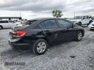 2015 Honda Civic Sedan LX with VIN 19XFB2F5XFE027337, listed as a Copart auction lot 52248465 with 89,604 mi miles and Salvage Title. Bid and sale history available at carsss.com. Image 3.