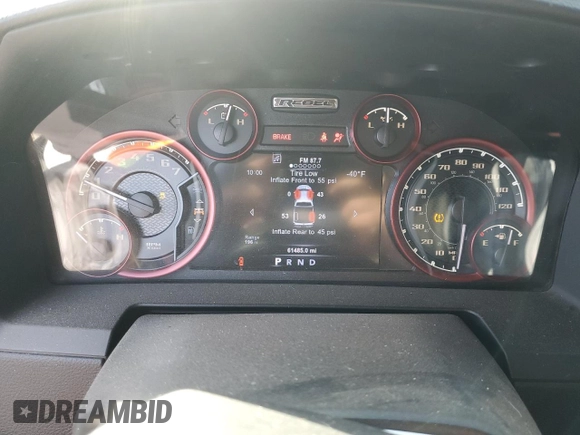 2018 Ram 1500 Rebel with VIN 1C6RR7YT7JS235965, listed as a Copart auction lot 45321275 with 61,485 mi miles and Salvage Title. Bid and sale history available at carsss.com. Image 9.