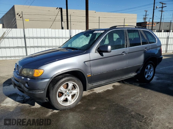 2003 BMW X5 4.4i with VIN 5UXFB33523LH46015, listed as a Copart auction lot 79018434 with 156,725 mi miles and Clean Title. Bid and sale history available at carsss.com. Image 1.