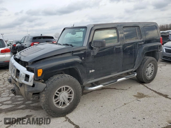 2007 Hummer H3 SUV with VIN 5GTDN13E778127042, listed as a Copart auction lot 83045194 with 269,154 mi miles and Salvage Title. Bid and sale history available at DreamBid. Image 1.