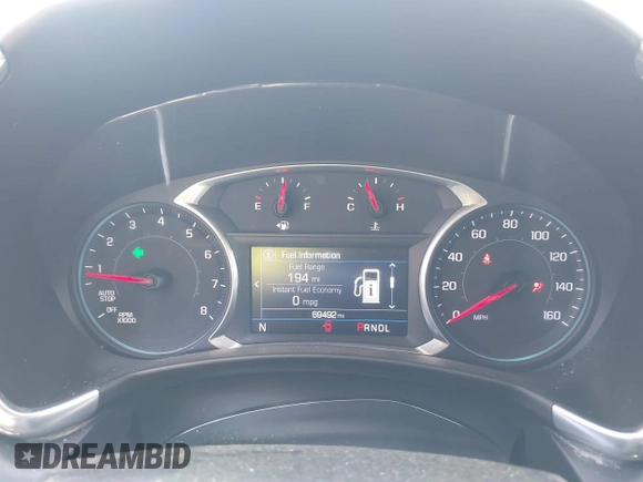2019 Chevrolet Equinox LT with VIN 3GNAXKEV8KL279162, listed as a IAAI auction lot 41898304 with 69,492 mi miles. Bid and sale history available at carsss.com. Image 7.