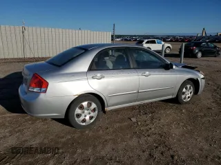2008 Kia Spectra EX with VIN KNAFE121685507522, listed as a Copart auction lot 57908235 with 143,894 mi miles and Salvage title. Bid and sale history available at DreamBid. Image 3.