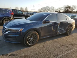 2021 Volkswagen Passat 2.0T SE with VIN 1VWSA7A38MC017248, listed as a Copart auction lot 48702175 with 48,402 mi miles and Salvage Title. Bid and sale history available at carsss.com. Image 1.