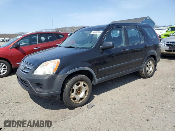 2006 Honda CR-V LX with VIN JHLRD78556C000946, listed as a Copart auction lot 54084955 with 234,159 mi miles and Clean Title. Bid and sale history available at carsss.com. Image 1.