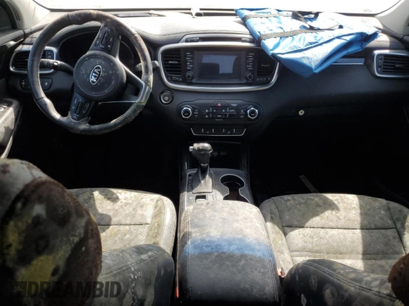 2017 Kia Sorento EX V6 with VIN 5XYPH4A56HG235968, listed as a Copart auction lot 75012714 with 0 mi miles and Salvage Title. Bid and sale history available at carsss.com. Image 8.