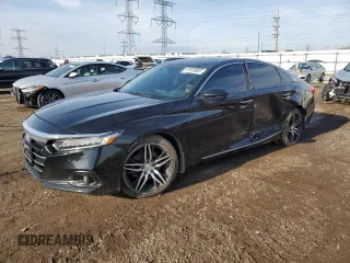 2021 Honda Accord Touring z VIN 1HGCV2F91MA010764, wystawiony jako Copart lot #51545885 z przebiegiem 96 820 mil mil oraz Szkoda całkowita • Salvage title. Historia ofert i sprzedaży dostępna na DreamBid. Obrazek 1.