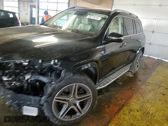 2023 Mercedes-Benz GLS 450 with VIN 4JGFF5KE3PA912751, listed as a Copart auction lot 88219355 with 41,273 mi miles and Salvage Title. Bid and sale history available at DreamBid. Image 12.