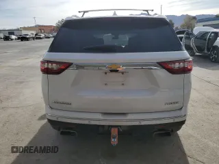 2019 Chevrolet Traverse Premier with VIN 1GNERKKW3KJ147054, listed as a Copart auction lot 59191225 with 112,436 mi miles and Salvage title. Bid and sale history available at DreamBid. Image 6.