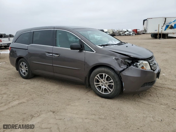 2012 Honda Odyssey EX with VIN 5FNRL5H48CB062125, listed as a Copart auction lot 45714095 with 139,476 mi miles and Salvage Title. Bid and sale history available at carsss.com. Image 4.