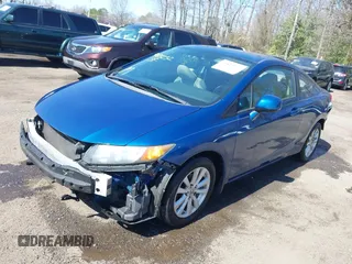 2012 Honda Civic Cpe EX with VIN 2HGFG3B83CH540485, listed as a IAAI auction lot 41813232 with 212,901 mi miles. Bid and sale history available at carsss.com. Image 2.