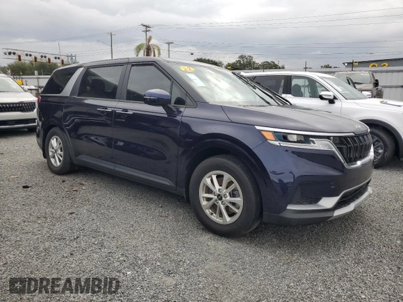 2022 Kia Carnival LXS with VIN KNDNB4H35N6123478, listed as a Copart auction lot 80997464 with 17,637 mi miles and Salvage Title. Bid and sale history available at carsss.com. Image 4.