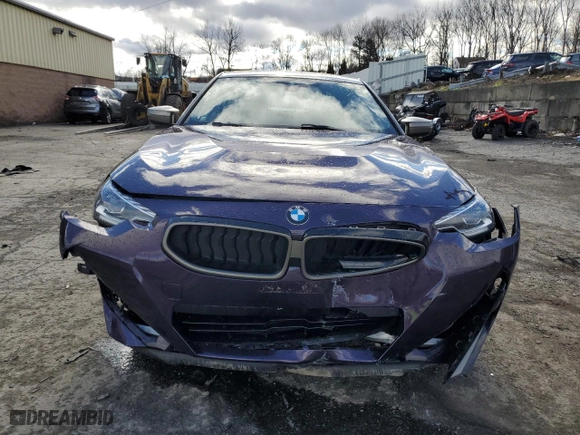 2022 BMW 2 Series M240i xDrive with VIN 3MW53CM09N8C49139, listed as a Copart auction lot 87320934 with 26,753 mi miles and Salvage Title. Bid and sale history available at carsss.com. Image 5.