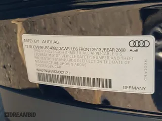 2019 Audi A5 Cabriolet Premium Plus with VIN WAUYNGF55KN002121, listed as a IAAI auction lot 41740919 with 45,091 mi miles. Bid and sale history available at carsss.com. Image 9.