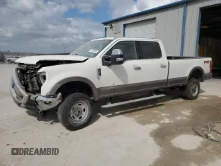 2020 Ford F-350 XL with VIN 1FT8W3BT1LED32482, listed as a Copart auction lot 43860854 with 81,153 mi miles and Salvage title. Bid and sale history available at DreamBid. Image 1.