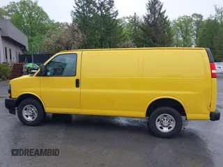 2021 Chevrolet Express Cargo with VIN 1GCWGAFP8M1175127, listed as a IAAI auction lot 42202604 with 48,768 mi miles and . Bid and sale history available at DreamBid. Image 14.