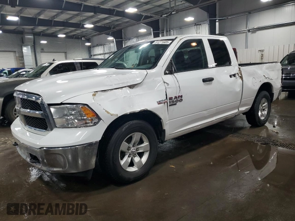 2021 Ram 1500 Tradesman with VIN 1C6RR7FT5MS573727, listed as a Copart auction lot 51271605 with 124,978 mi miles and Salvage title. Bid and sale history available at DreamBid. Image 1.