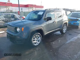 2018 Jeep Renegade Sport with VIN ZACCJBAB1JPJ06259, listed as a IAAI auction lot 41249932 with 42,789 mi miles and . Bid and sale history available at DreamBid. Image 2.
