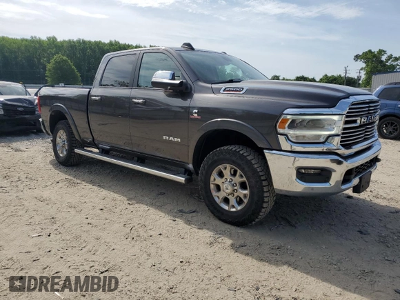 2020 Ram 2500 Laramie with VIN 3C6UR5FL6LG160087, listed as a Copart auction lot 55439125 with 60,096 mi miles and Salvage title. Bid and sale history available at DreamBid. Image 4.