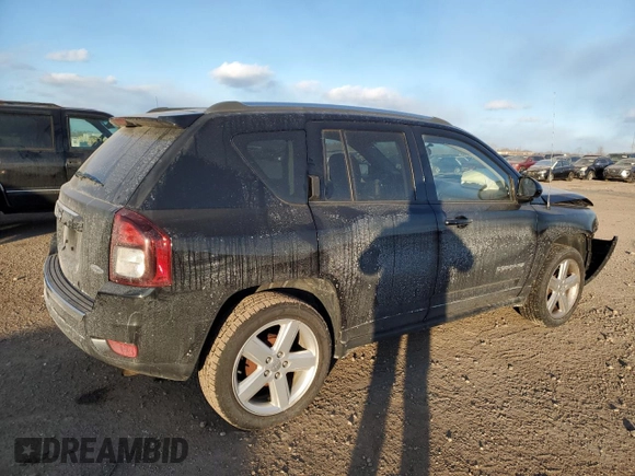 2014 Jeep Compass High Altitude with VIN 1C4NJCEAXED680799, listed as a Copart auction lot 89081285 with 63,447 mi miles and Salvage Title. Bid and sale history available at carsss.com. Image 3.